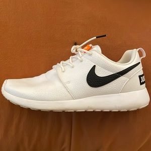 Leather Nike sneakers.